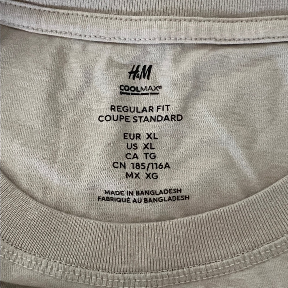 H&M Cream Regular Fit Top